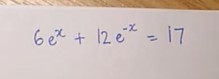 Using natural logarithms, substitution and quadratic equations to find the unknown value.